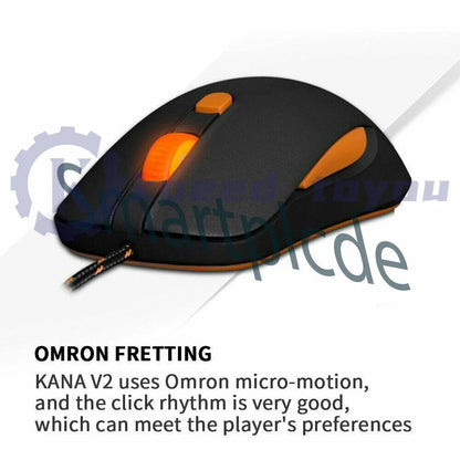 steelseries kana v2 ergonomic photoelectric wired gaming mouse cpi switch