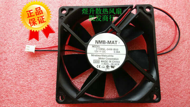 new NMB-MAT 8020 3108NL-04W-B50 DC12V 0.36A chassis power supply 8CM cooling fan