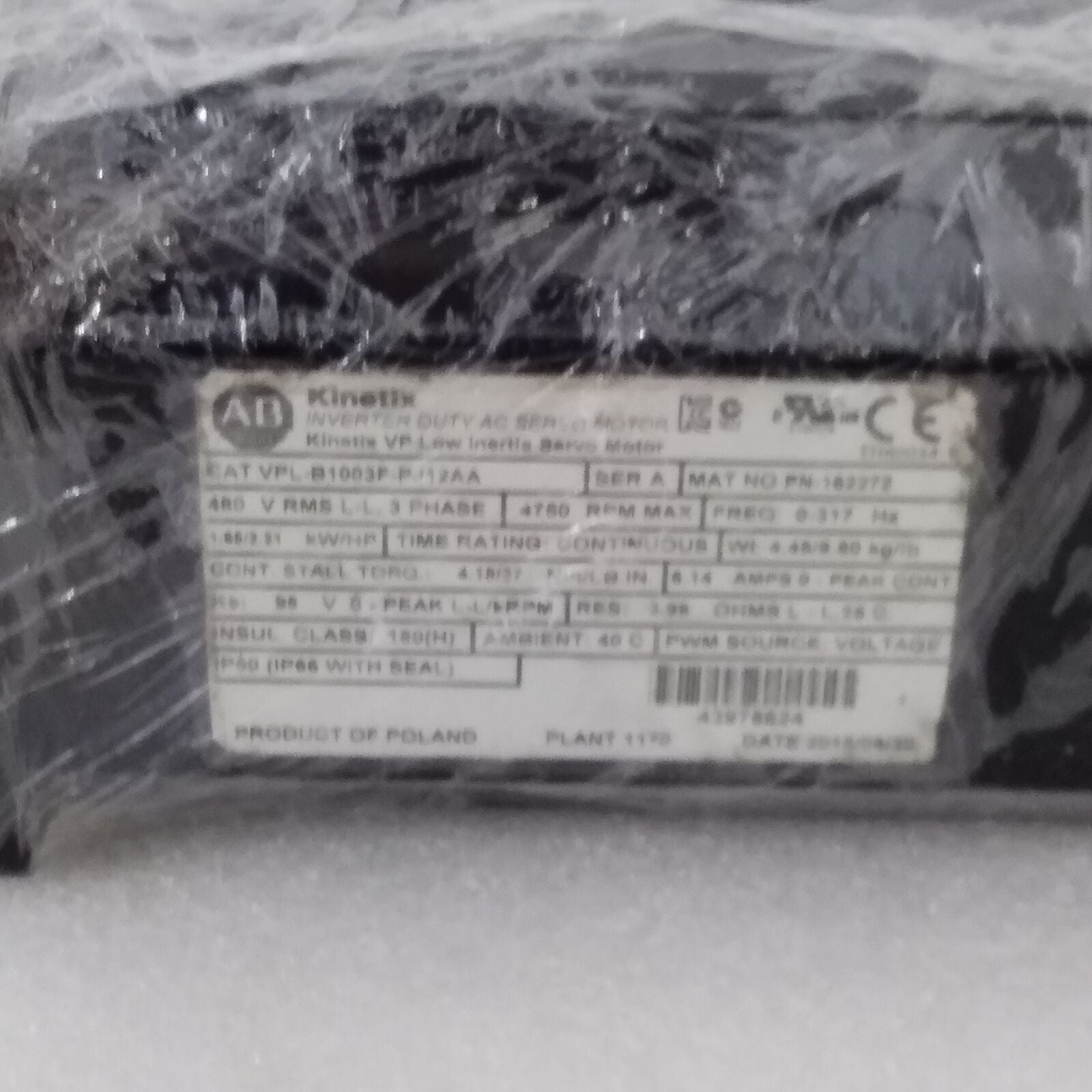 24-Hour Servo Motor VPL-B1003F-PJ12AA Refurbished - VPL