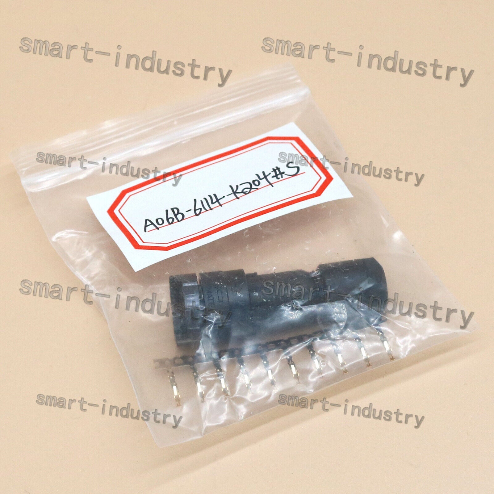 new 1PC A06B-6114-K204#S For FANUC Encoder Wire Connector JAE 10-Pin Plug