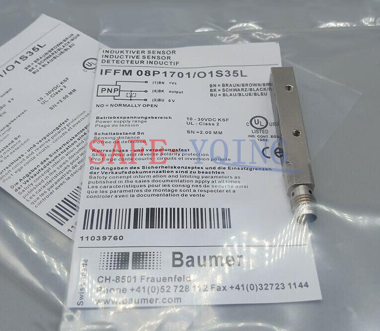 new IFFM08P1701/O1S35L Baumer IFFM 08P1701/O1S35L IFFM 08P1701 O1S35L Sensors - BAUMER