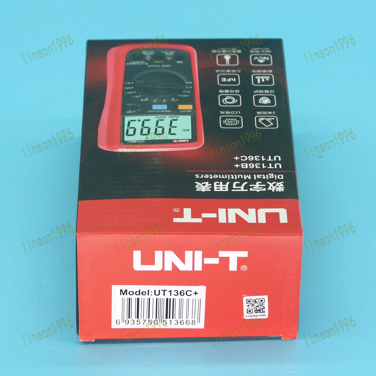 new 1pcs  UNI-T UT136C+ Auto-ranging multimeter In Box UNI-T