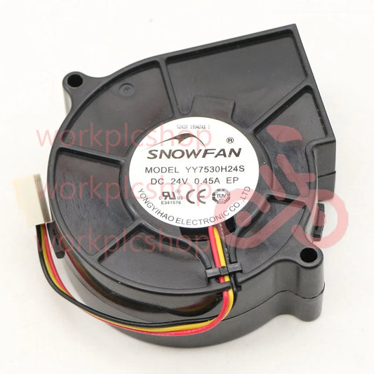 1PCS SNOWFAN Fan YY7530H24S DC24V 0.45A turbofan blower 3-wire cooling fan #US