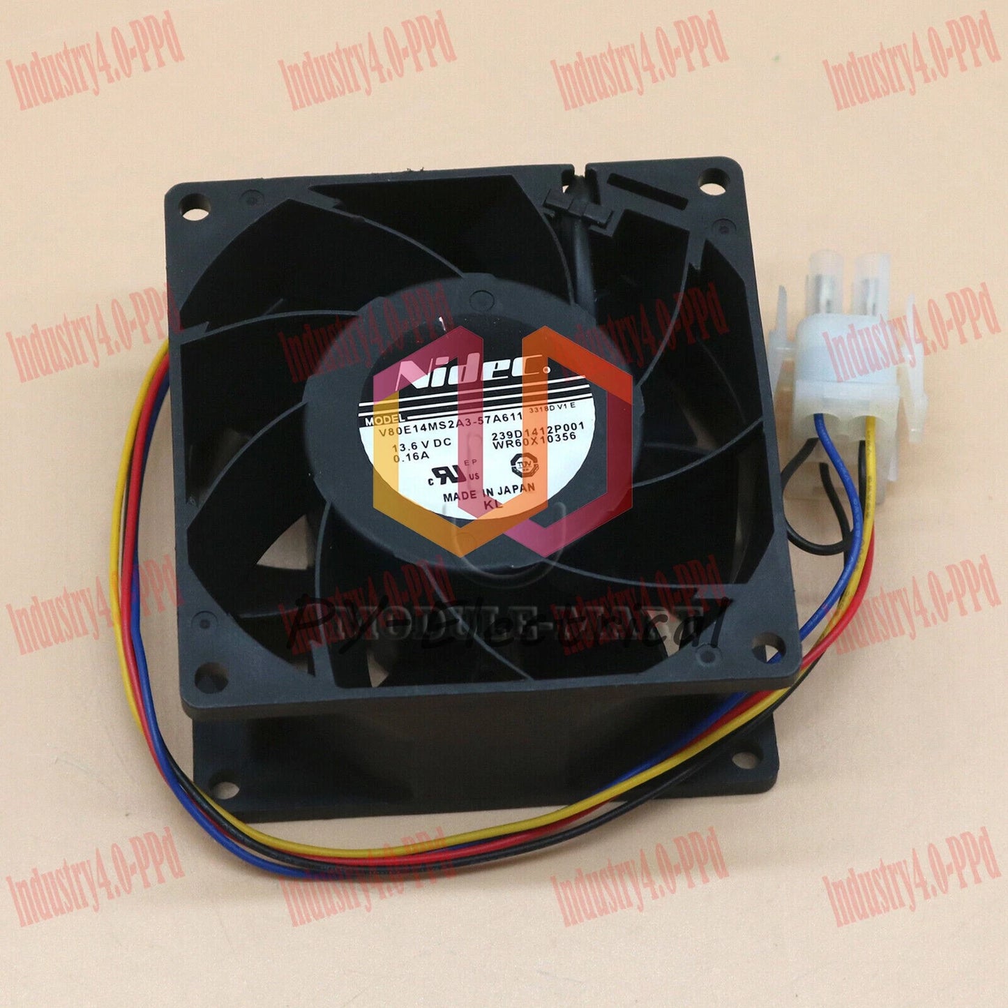 Nidec V80E14MS2A3-57A611 DC13.6V 0.16A Fan 239D1412P001 GE WR60X10356