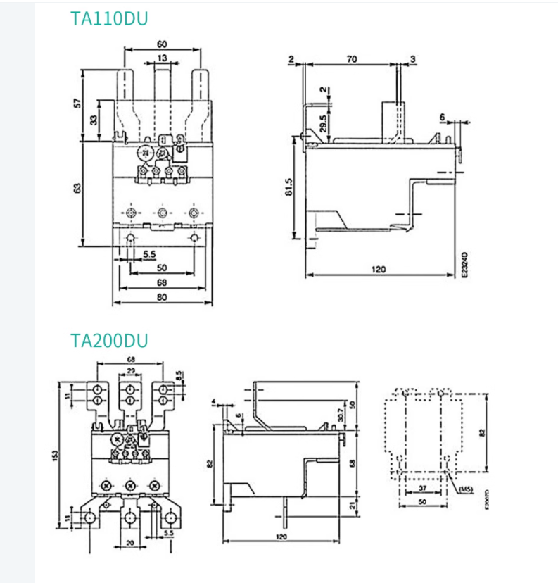 ABB Thermal Overload Relay TA75DU-80M 55-80A Fast Delivery - ABB