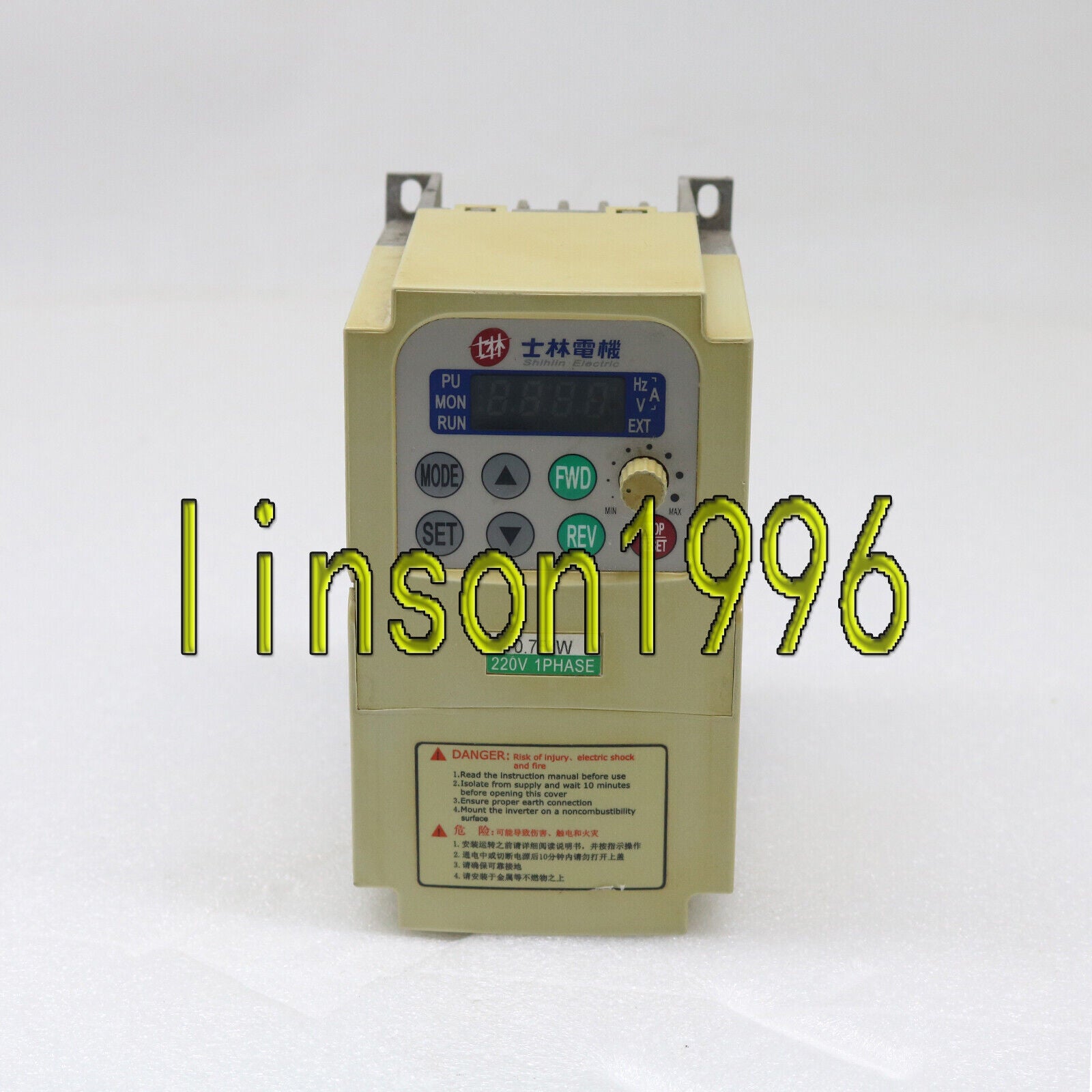 Used Shihlin Frequency Converter SS-021-0.75K-D - SHIHLIN