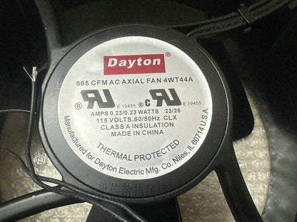 1Pcs  Dayton 665 CFM AC AXIAL FAN 4WT44A 115V cooling fan