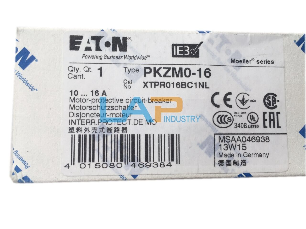 new 1PC FOR EATON Motor Circuit Breaker PKZM0-16 10-16A  IN BOX