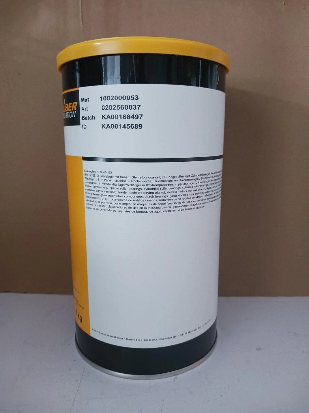 KLUBER Lubrication Kluberplex BEM 41-132 1Kg ( 2.2 LB) free shipping