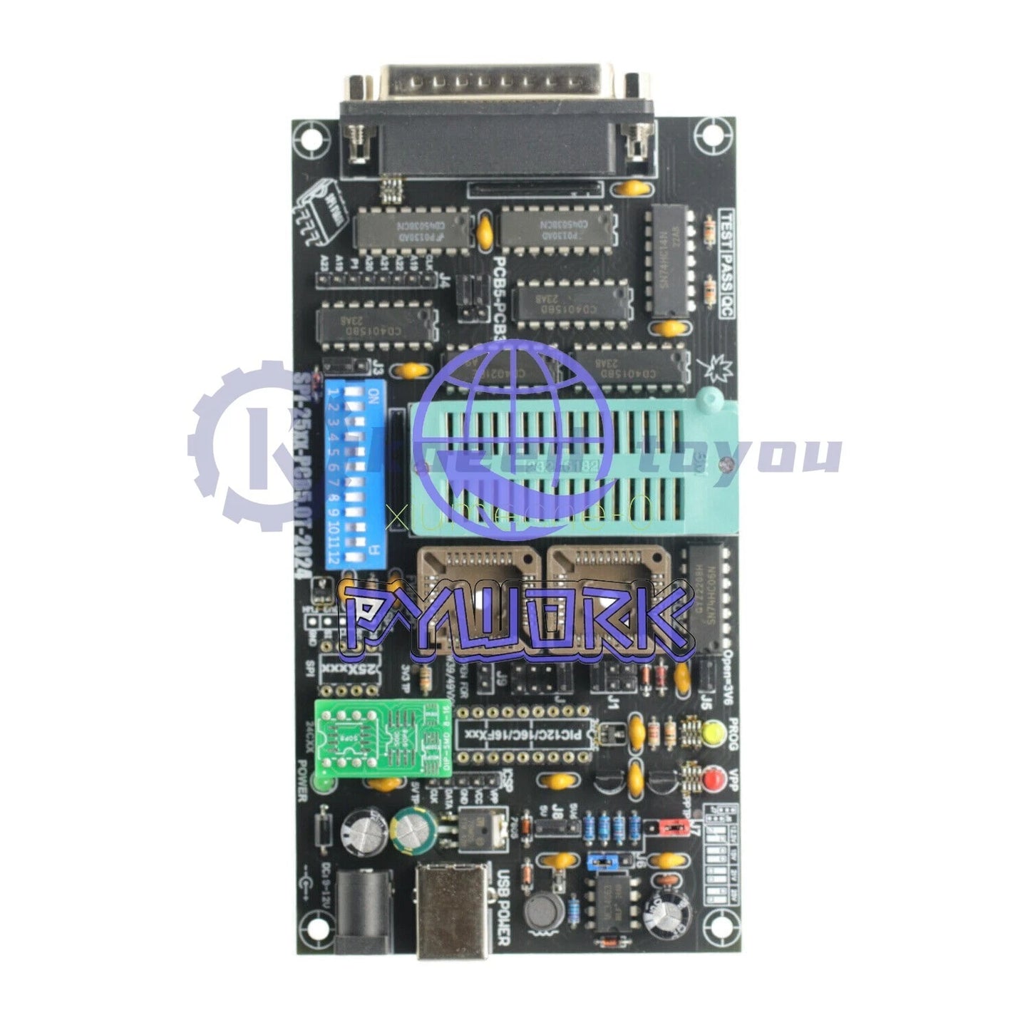 SPI 25xx EPROM programmer BIOS009 PIC,support 0.98d12,promotion clip PLCC32+SOIC