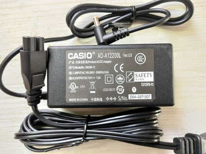 AC Adapter for Casio AD-A12150LW Digital Piano Keyboard Power Supply Charger