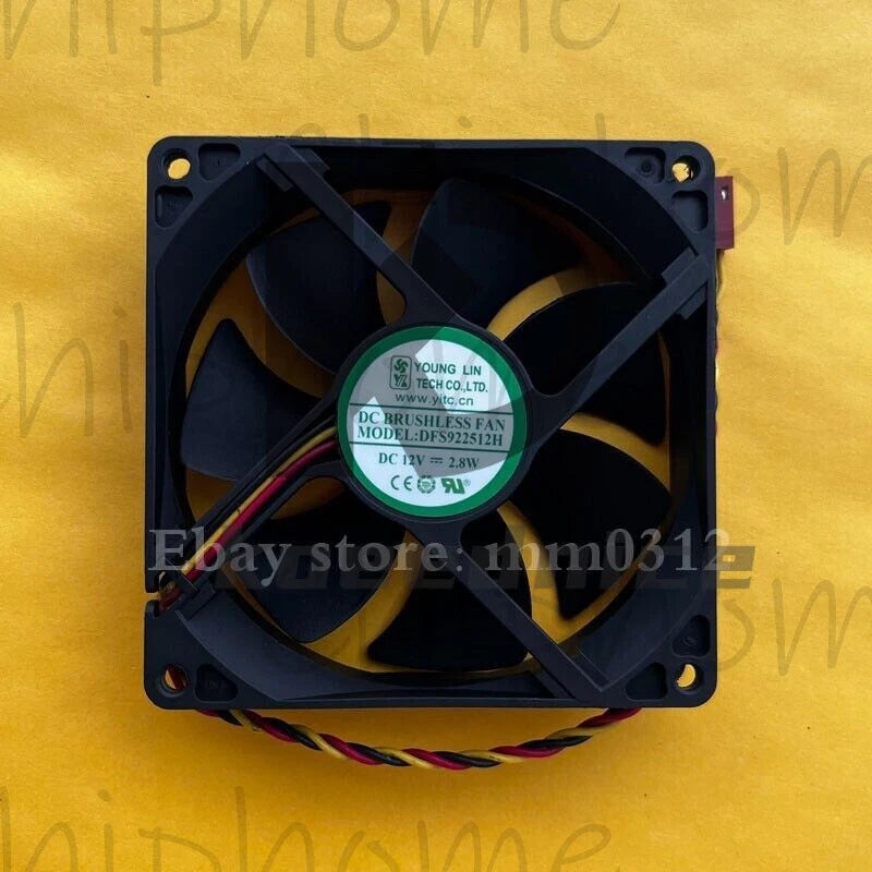 1PCS YOUNG LIN DFS922512H 9025 12V 2.8W 92*92*25MM 3-wire ultra-quiet case fan