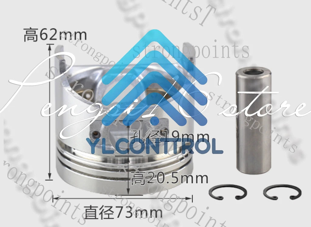 Air-cooled diesel engine/microtiller parts186FA188/190/192F piston ring assembly