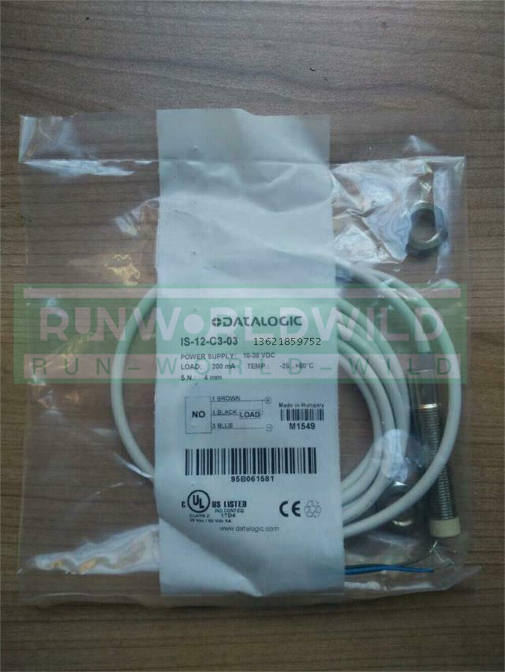 1PC For DATALOGIC proximity switch sensor IS-12-C3-03