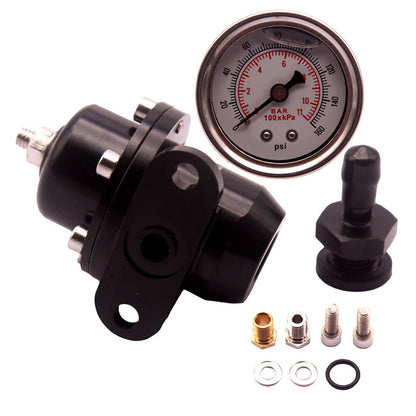 Racing FPR+Fuel Pressure Regulator Gauge For Honda B16 B18 B17 B20 Si LS GSR D16