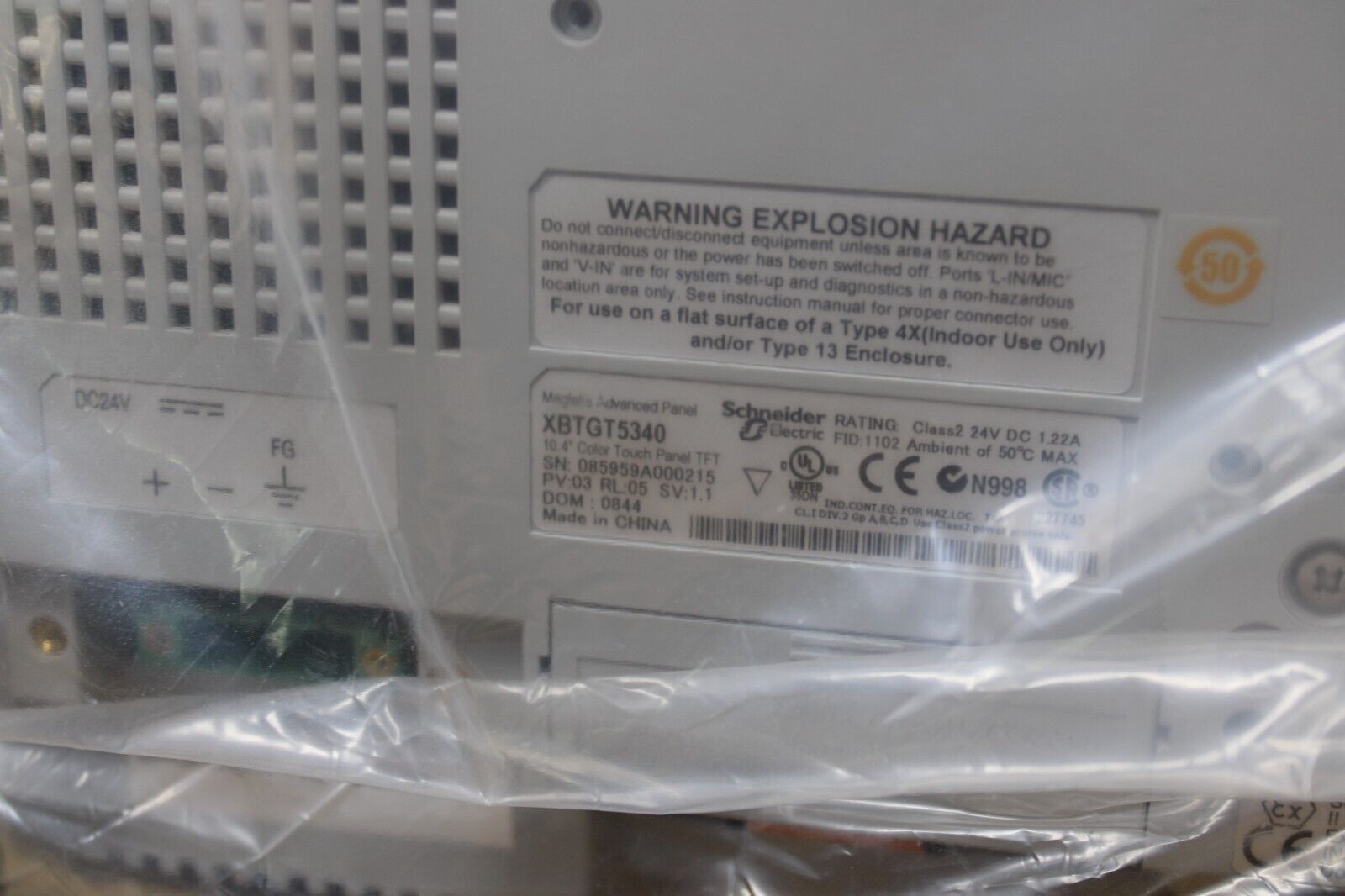 new Schneider Electric XBTGT5340 Touch Screen HMI - SCHNEIDER ELECTRIC