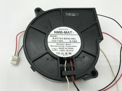 1pcs NMB BG0703-B042-00L 12V 0.16A 7CM 7525 projector 3-wire turbo fan