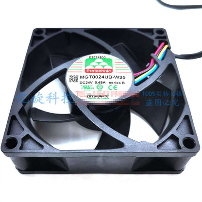 Protechnic MGT8024UB-W25 8025 8CM 24V 0.48A 4-wire PWM cooling fan
