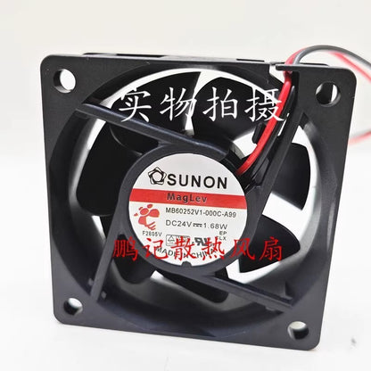 SUNON MB60252V1-000C-A99 6025 DC12V 1.68W 6CM 2-Wire Inverter Cooling Fan