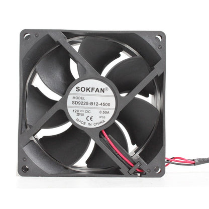 SOKFAN SD9225-B12-4500 9225 12V 0.5A 2-wire DC cooling fan