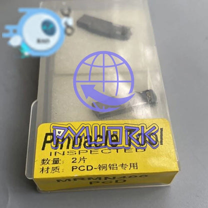 2pcs MRMN400 PCD polycrystalline diamond PCD Grooving inserts R2.0mm For MGEHR/L