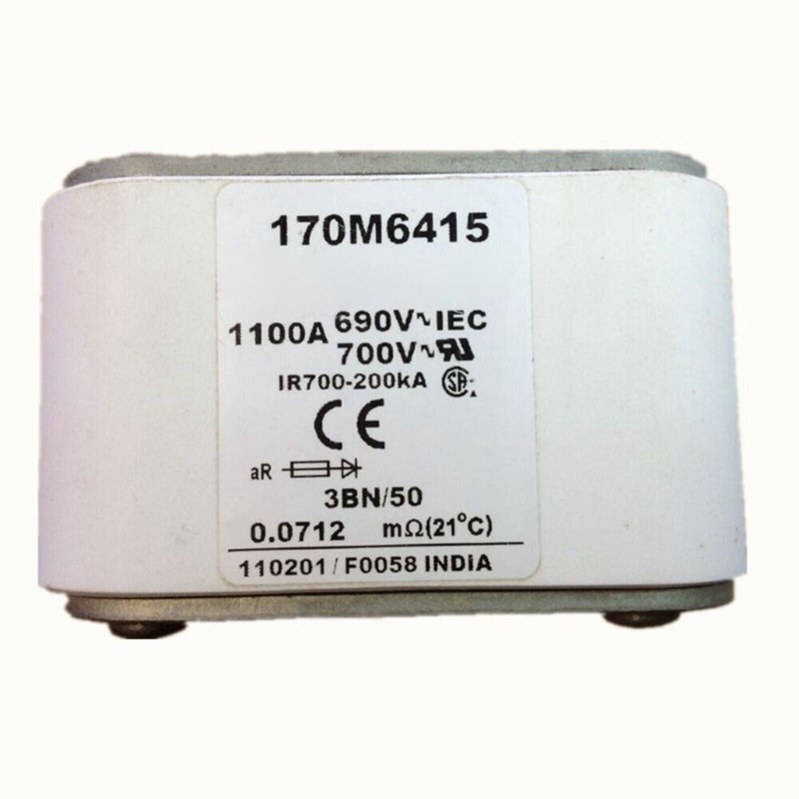 EATON BUSSMANN 170M6415 Fuse 1100A 690V | 1100A 690V Eaton Busmann Fuse 170M6415 - EATON BUSMANN