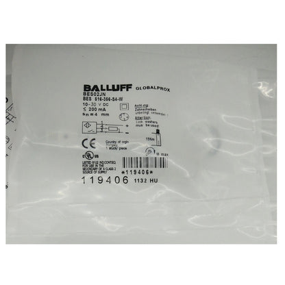 Proximity Sensor BALLUFF BES 516-356-S4-W Fast Response - BALLUFF