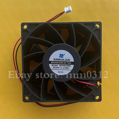 1PCS RDH9238B2 DC24V 0.60A 9CM 2-Wire Thermal Violence Fan