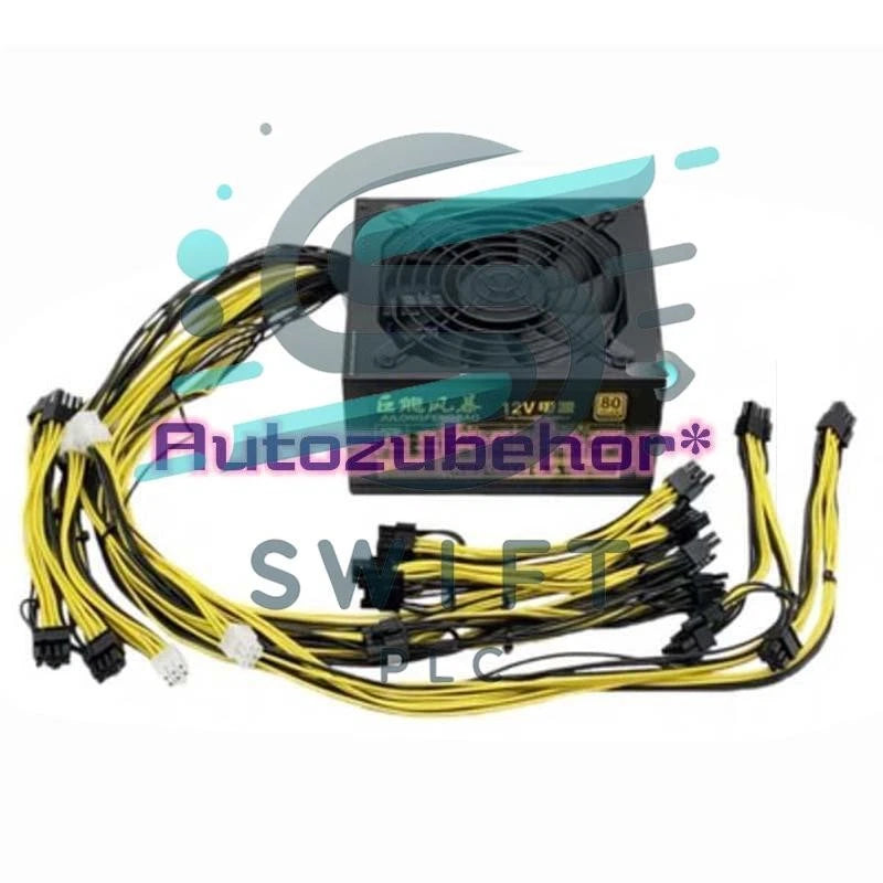 1Pc. ATX-2000W 4U Power Supply 16*8P 4*6P 12V 2000W For 8*GPU B75 B85 Platform