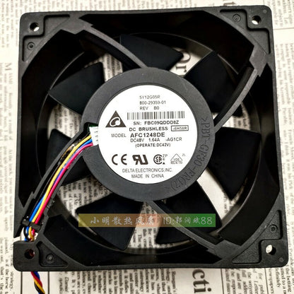1pcs Delta AFC1248DE 12038 12CM 48V 1.64A 4-wire PWM large air volume fan