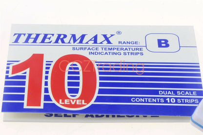 THERMAX TMC 10 strips Temperature Label 10 Level Range B 77-127°C/171-261℉
