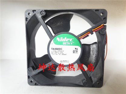 1pcs NIDEC TA450DC B33534-58 24V 0.38A 12038 12CM inverter fan
