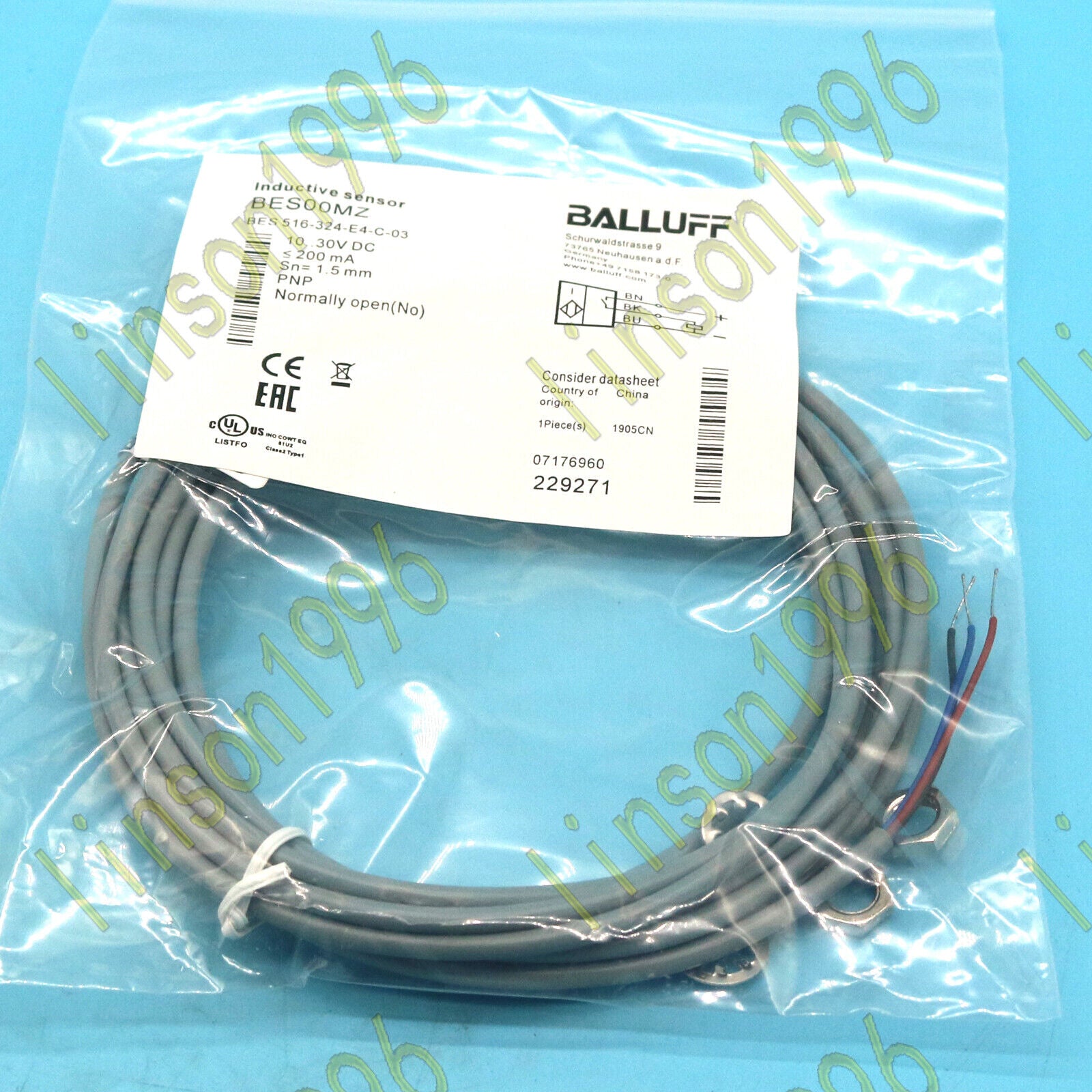 Balluff Proximity Sensor BES 516-324-E4-C-03 - BALLUFF