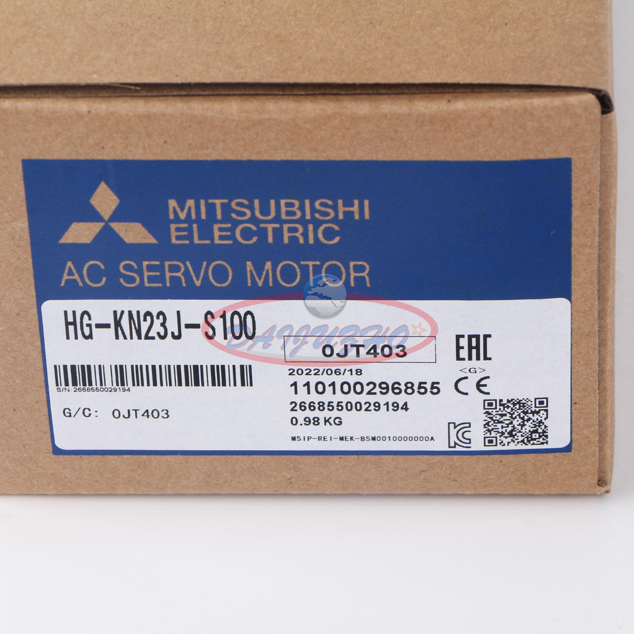 new ONE Mitsubishi HG-KN23J-S100 AC Servo Motor HG-KN23J-S10 - MITSUBISHI