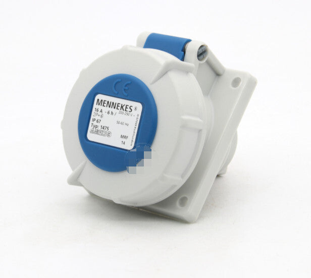 1PCS  MENNEKES TYP:1475 TYP1475 IP67 16A INDUSTRIAL PLUG FREE SHIP