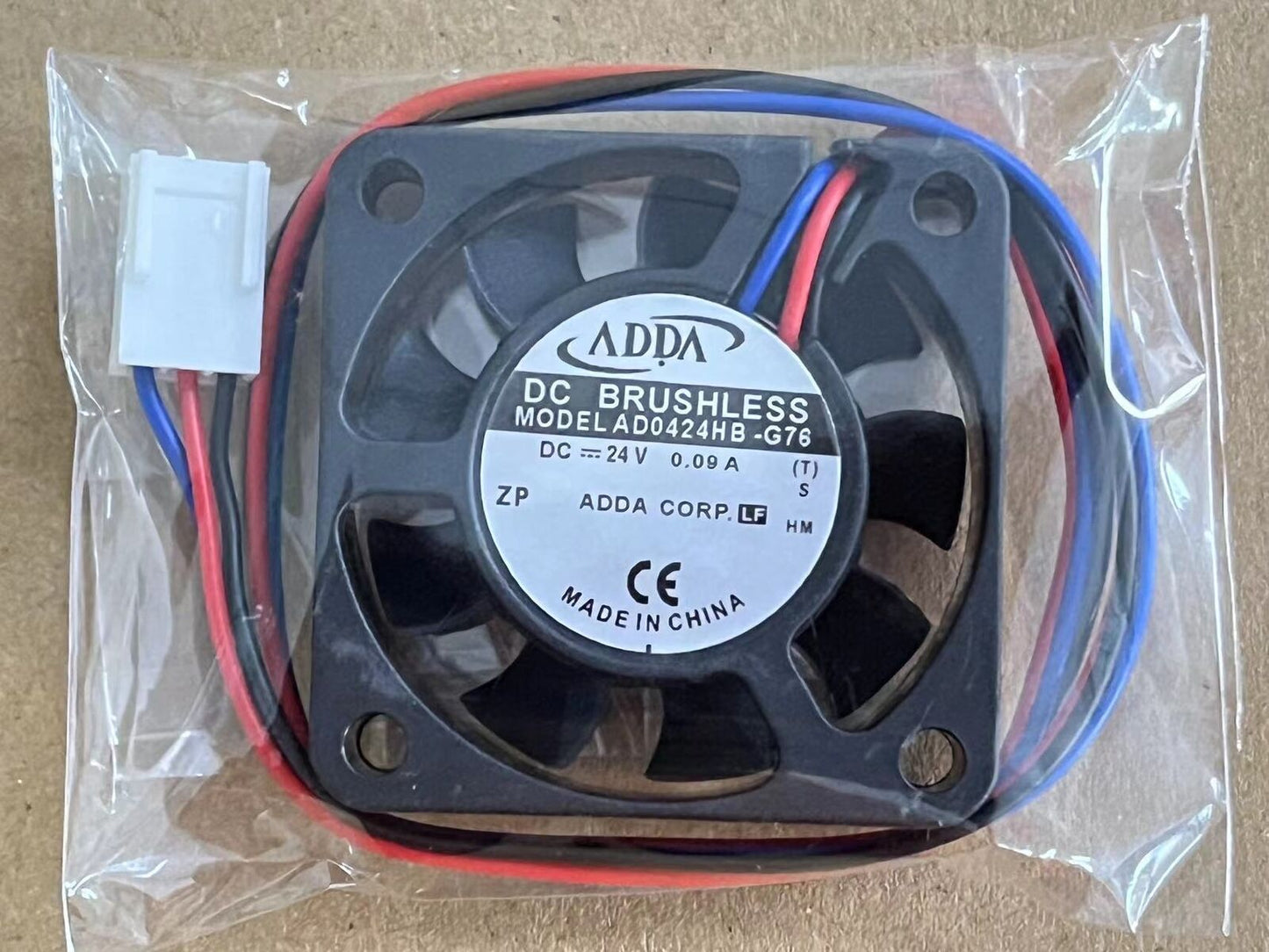 new 1pcs ADDA AD0424HB-G76 4010 4CM DC24V 0.09A ultra-quiet cooling fan 3PIN