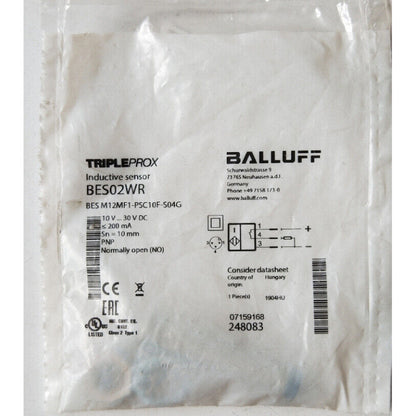 Proximity Sensor BALLUFF BES M12MF1-PSC10F-S04G Fast Ship - BALLUFF