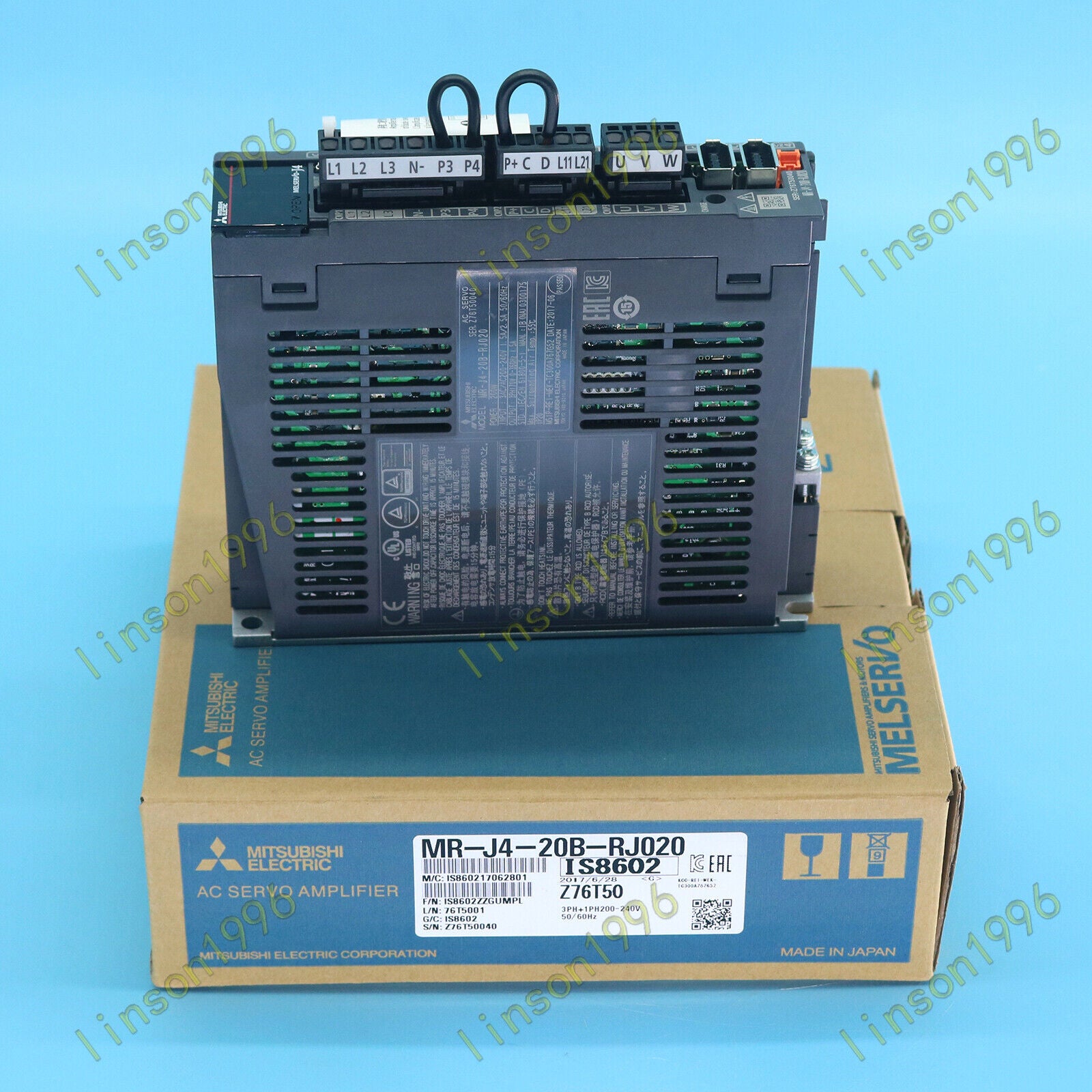 1PC Mitsubishi MR-J4-20B-RJ020 AC Servo Drive FAST SHIP - MITSUBISHI
