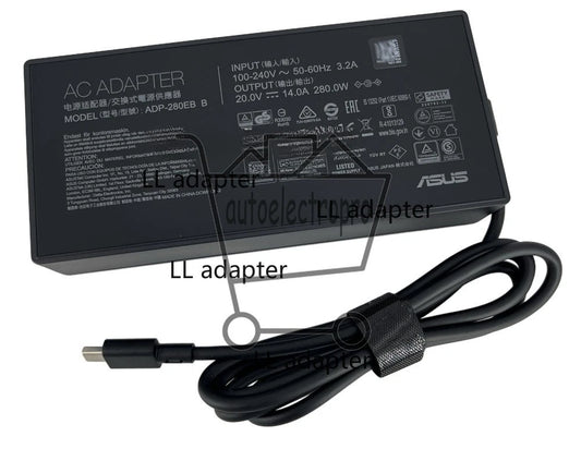 280W 20V 14A AC Adapter Charger For ASUS ROG Strix G16 G615LP-MS96 G615LM-MS74