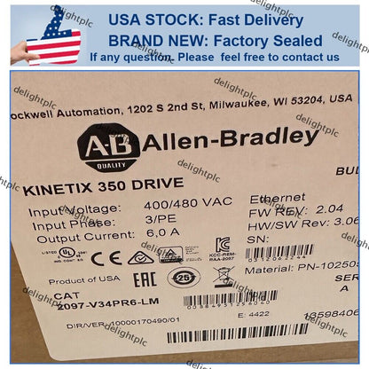 Allen Bradley AB Kinetex 350 Servo Driver 2097-V34PR6-LM - ALLEN BRADLEY