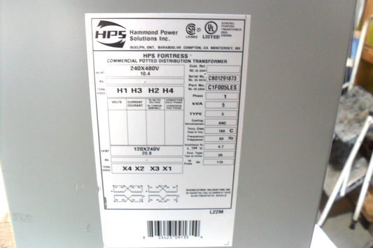 HAMMOND POWER SOLUTIONS C1F005LES TRANSFORMER - High-Performance Transformer - HAMMOND POWER SOLUTIONS