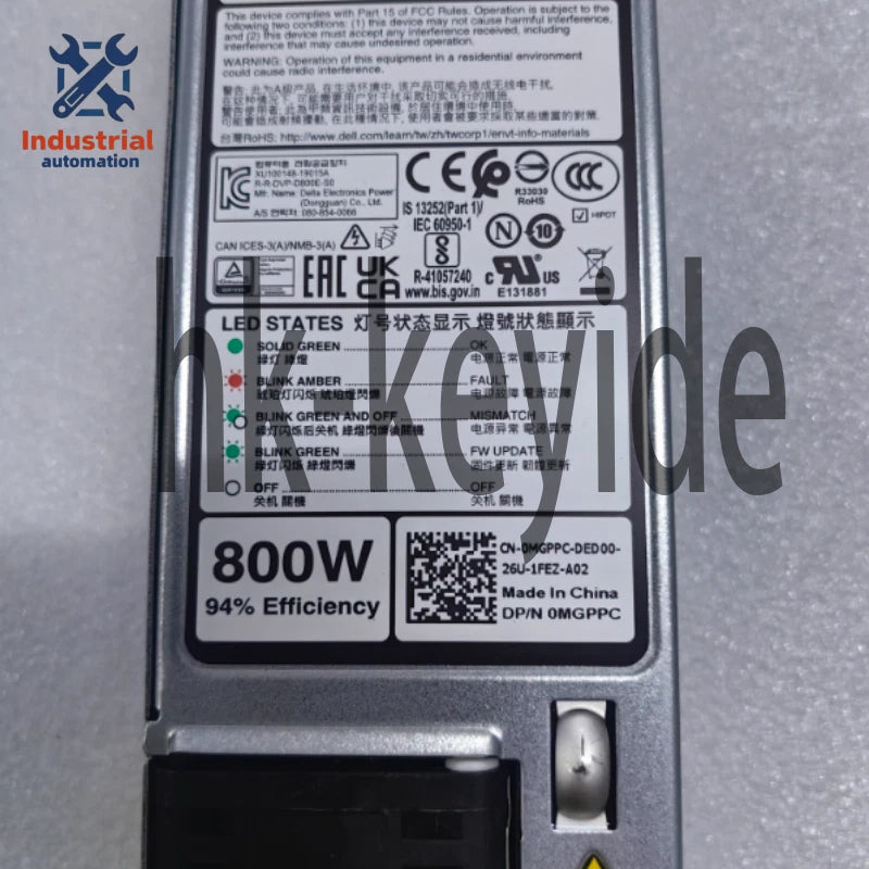 Dell R650/R750/R6525/R7525 800W Platinum Psu MGPPC C8T2P 0MGPPC 0C8T2P~