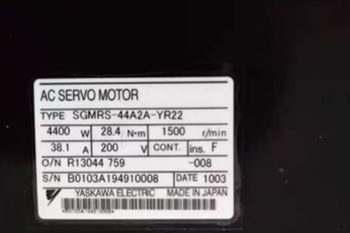 Yaskawa SGMRS-44A2A-YR22 - YASKAWA