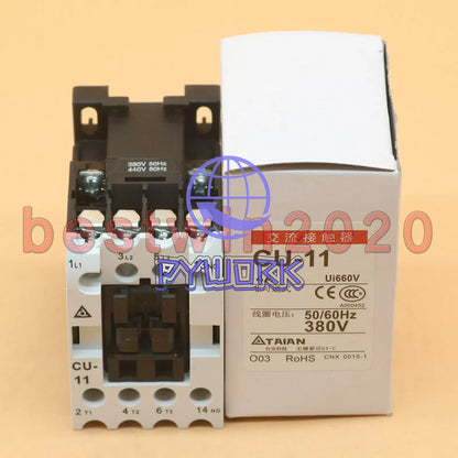 1PCS TECO CU-11 380V AC Contactor 4A