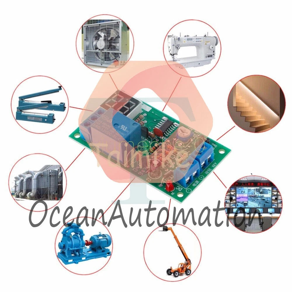 DC 12V LED Display Countdown Timing Timer Delay Turn OFF Relay Switch Module