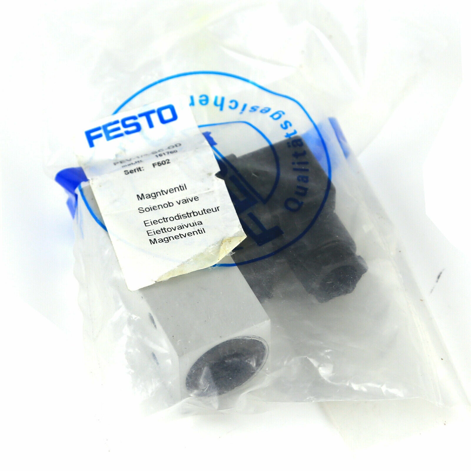 Festo Pneumatic Pressure Switch PEV-1/4-SC-OD 161760 - FESTO