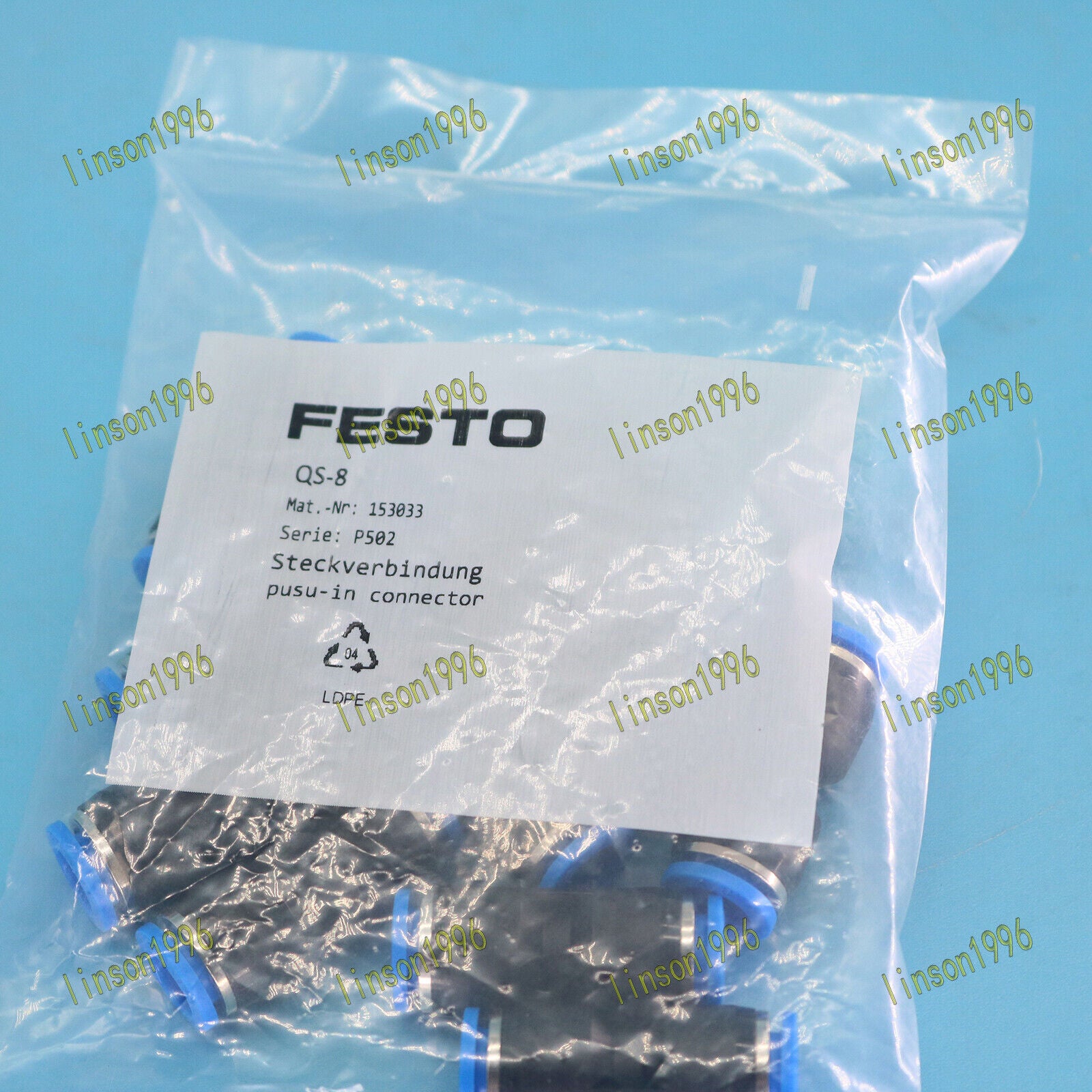 FESTO 10PCS Push-In Connector ONE YEAR - FESTO