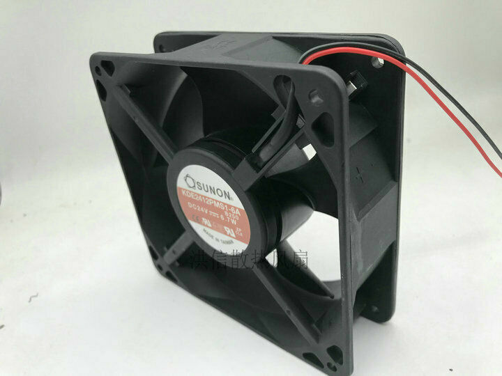 new SUNON Fan KDE2412PMS1-6A DC 24V 6.7W 120*120*38 MM 2 WIre - SUNON