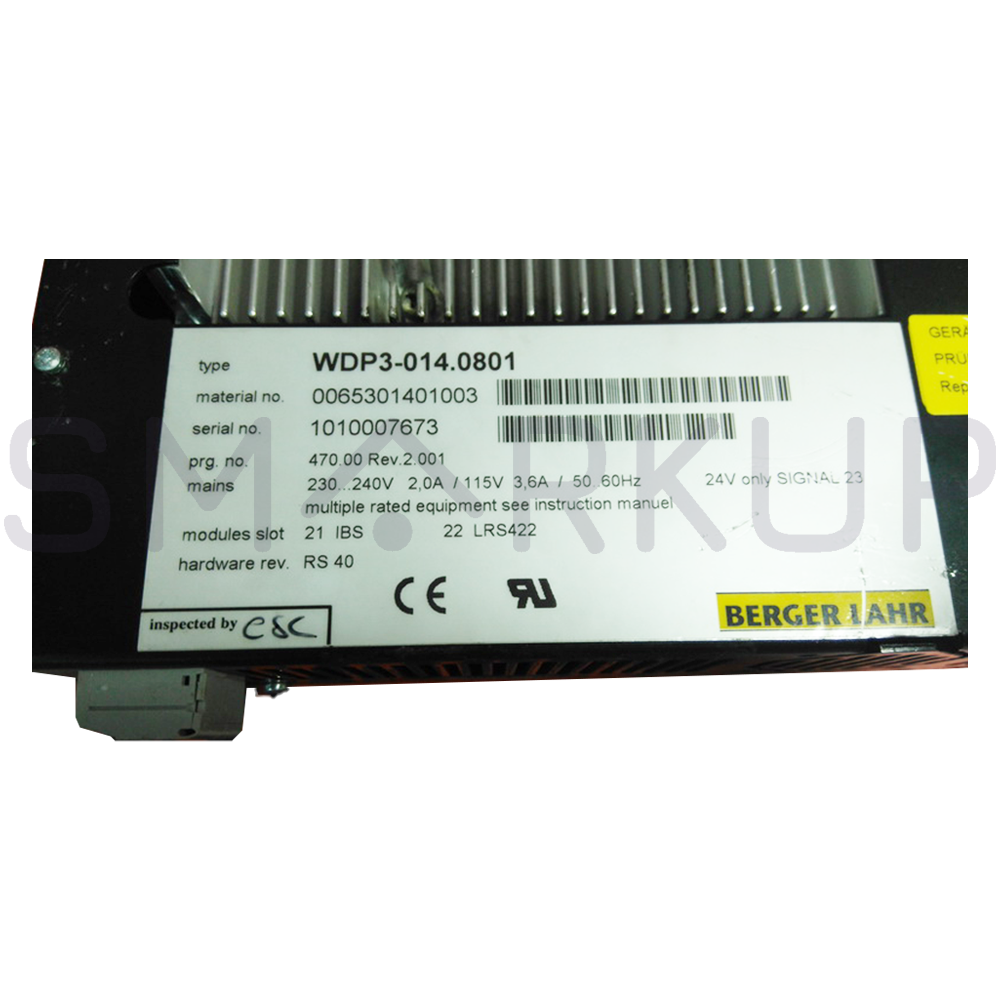 used  & Tested BERGER LAHR WDP3-014.080 Positec Servo