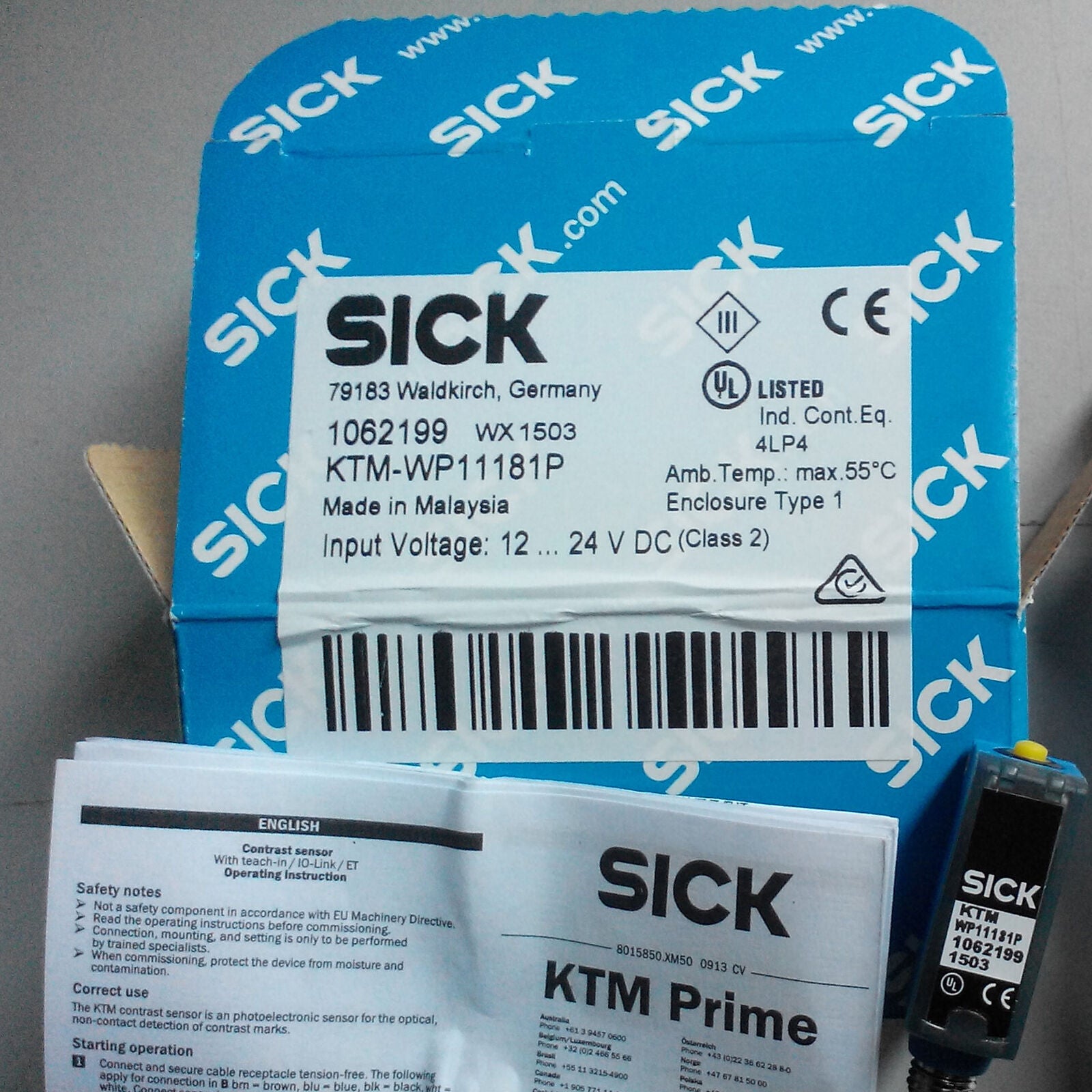 1pc Sick KTM-WP11181P Photoelectric Sensors in box - SICK